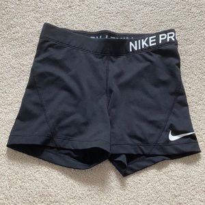 Women’s Black Nike Pro 3” Shorts